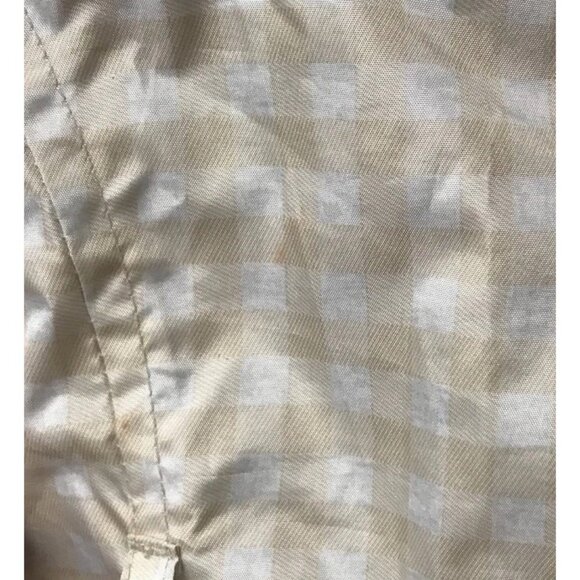 F.O.G. By London Fog Girls Light Trench Jacket Size 10 Tan Plaid w/ Detach Hood - Picture 7 of 8